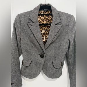 EXPRESS Black & White Tweed Blazer